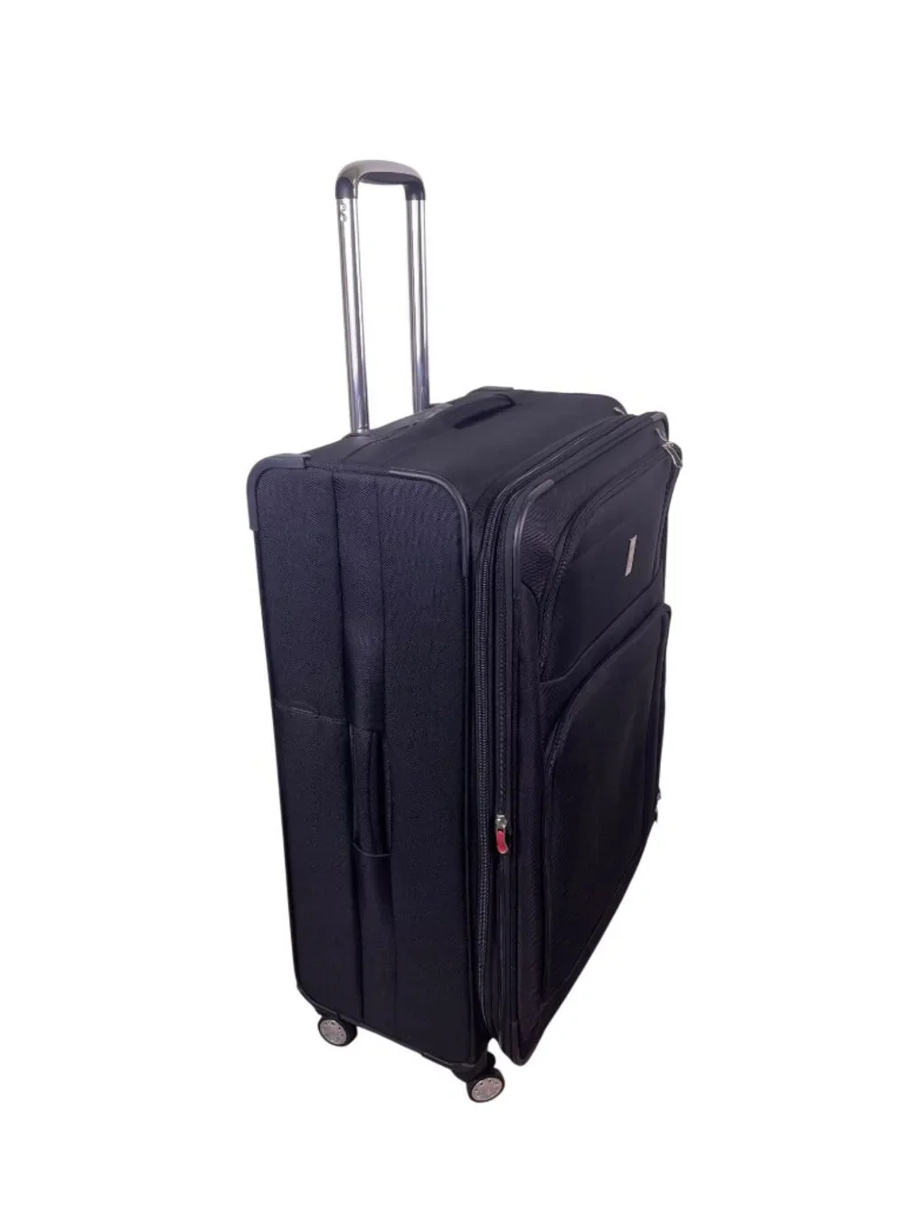 Delsey Unisex Black Expandable Spinner Wheels Rolling Travel Suitcase  Luggage - Picture 4 of 12